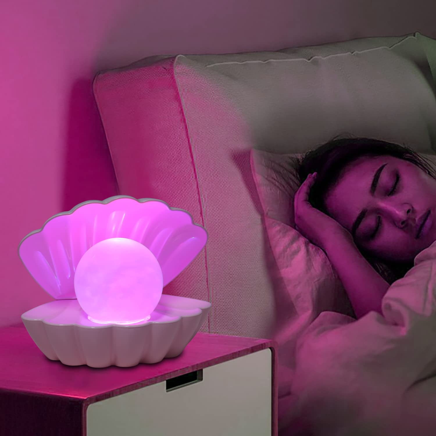 Amazon.com: LKUA Shell Pearl Beach Themed Night Light, RGB 8